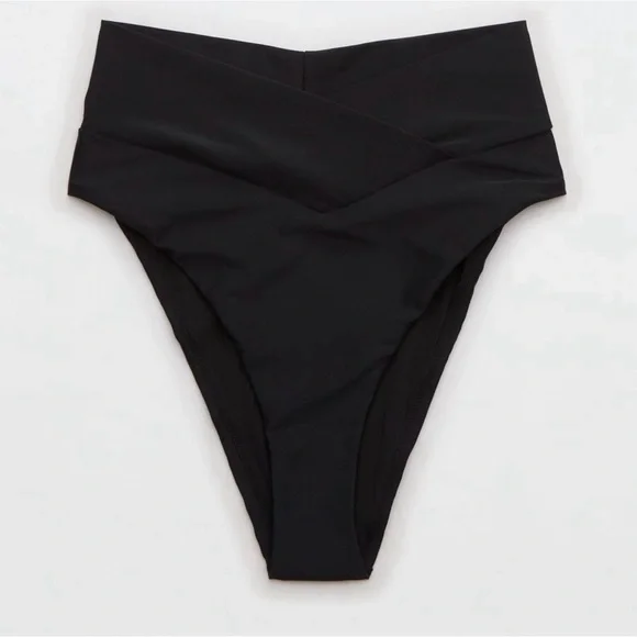 NWT Aerie Crossover High Cut Cheeky Swim Bottoms - Picture 2 of 8